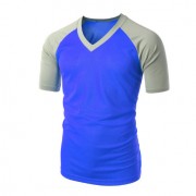 Vneck raglan blue