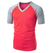 Vneck raglan red