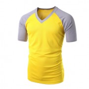 Vneck raglan yellow