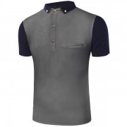 business collar polo greyblack