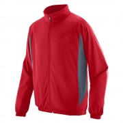 jacket raglan panel red