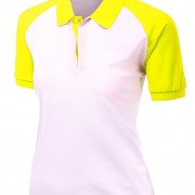 ladies raglan polo yellow