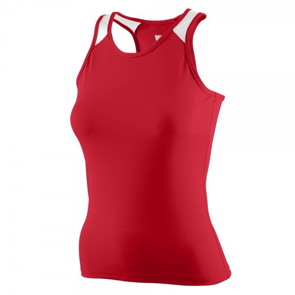 ladies singlet red