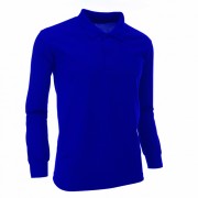 long sleeve polo blue