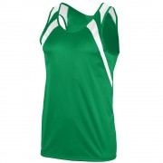 men tanktop multi panel green