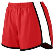 shorts side panel piping red