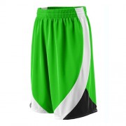 sports shorts panel green